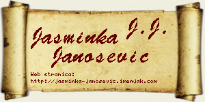 Jasminka Janošević vizit kartica